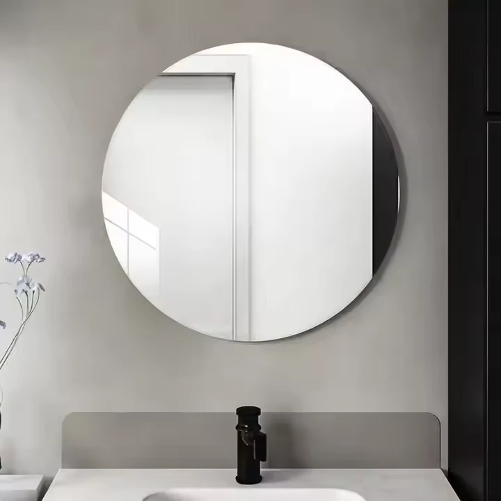 Round Frameless Bathroom Mirror